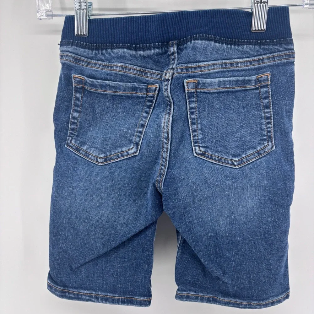 Old Navy Kids‎ Karate Slim Denim Shorts Blue Drawstring Waist Adjustable EUC